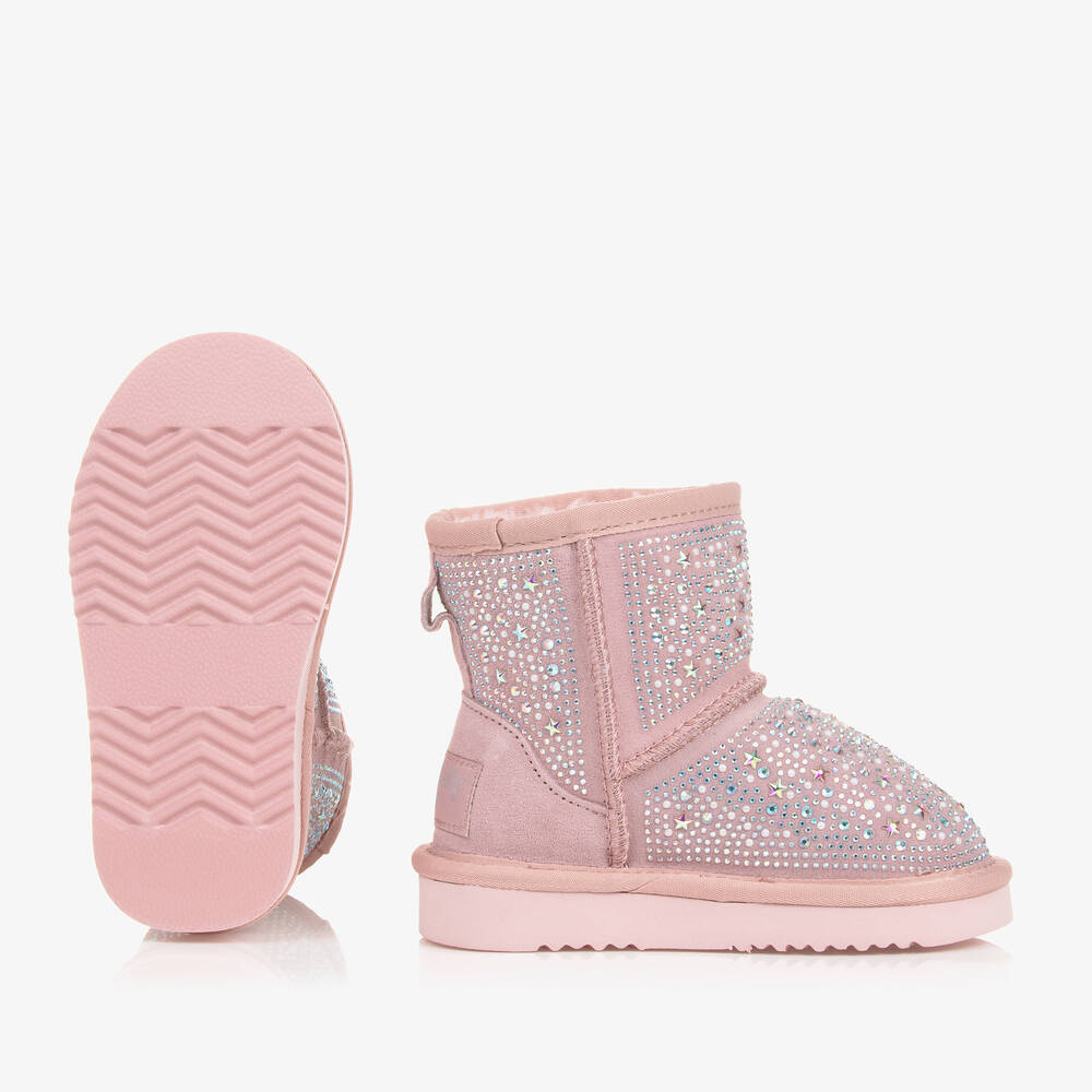 Lelli Kelly-Розовые замшевые полусапожки с блестками | Childrensalon Outlet