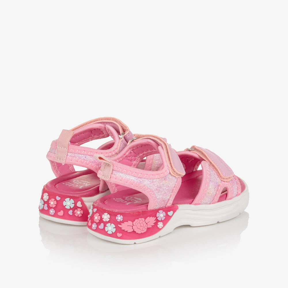 Lelli Kelly-Girls Pink Blossom Light-Up Sandals | Childrensalon Outlet