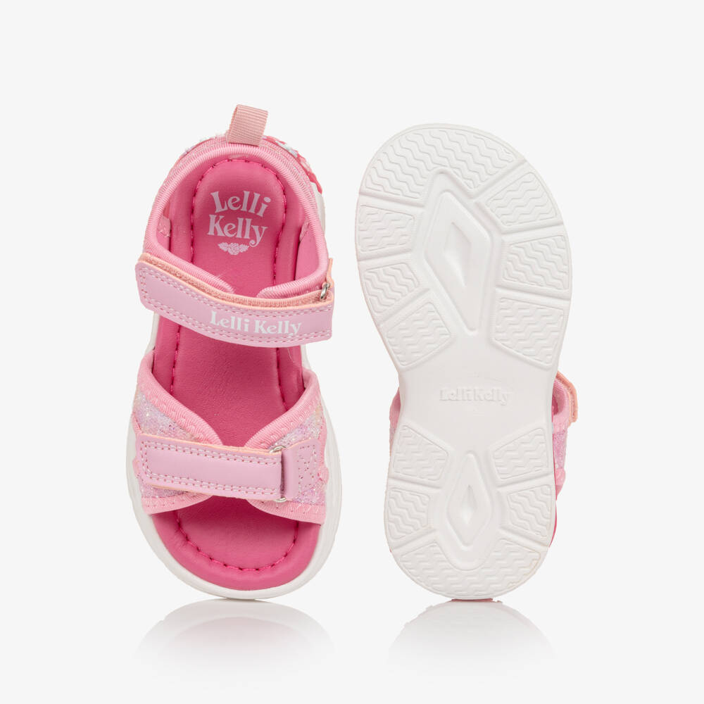 Lelli Kelly-Girls Pink Blossom Light-Up Sandals | Childrensalon Outlet
