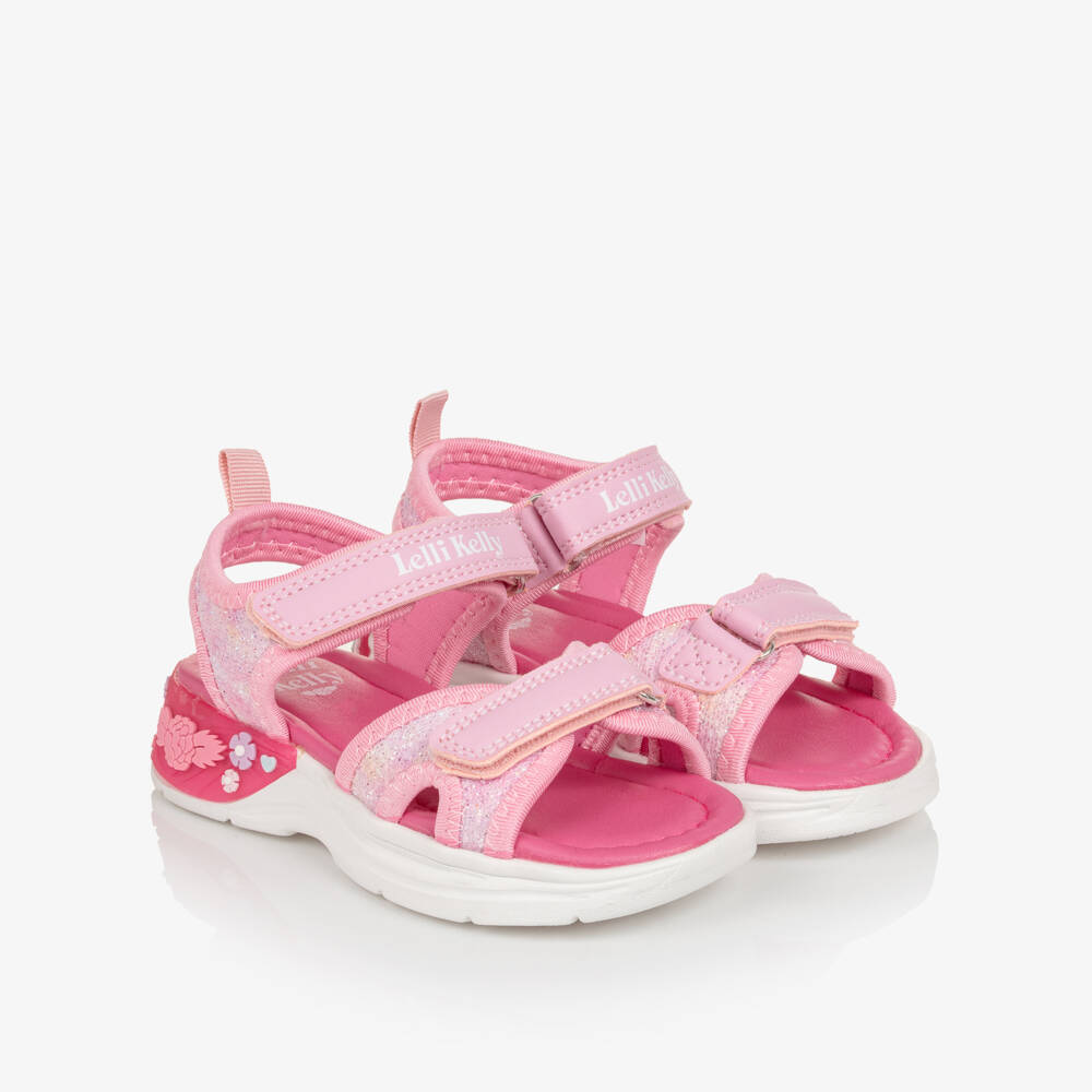 Lelli Kelly-Girls Pink Blossom Light-Up Sandals | Childrensalon Outlet