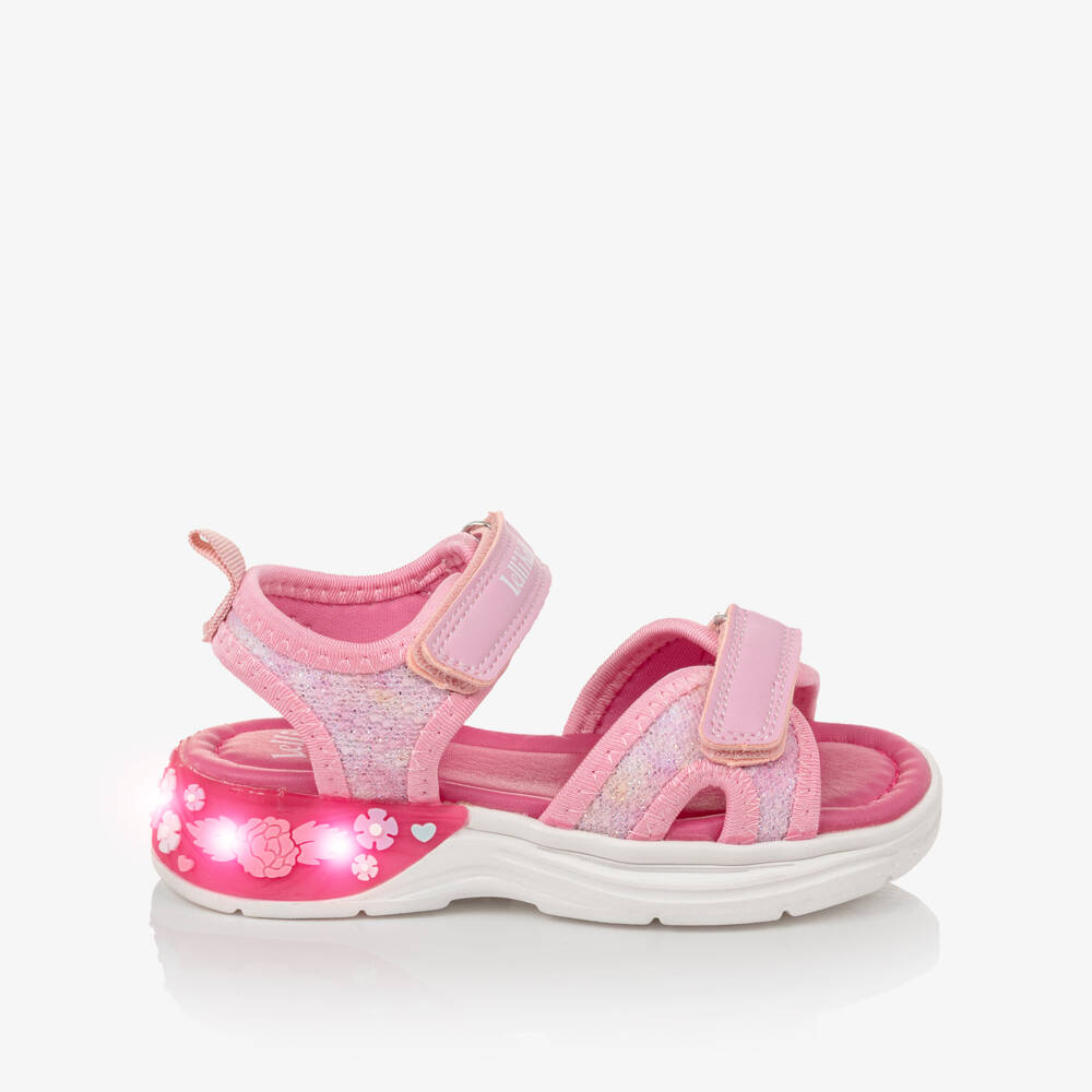 Lelli Kelly-Girls Pink Blossom Light-Up Sandals | Childrensalon Outlet