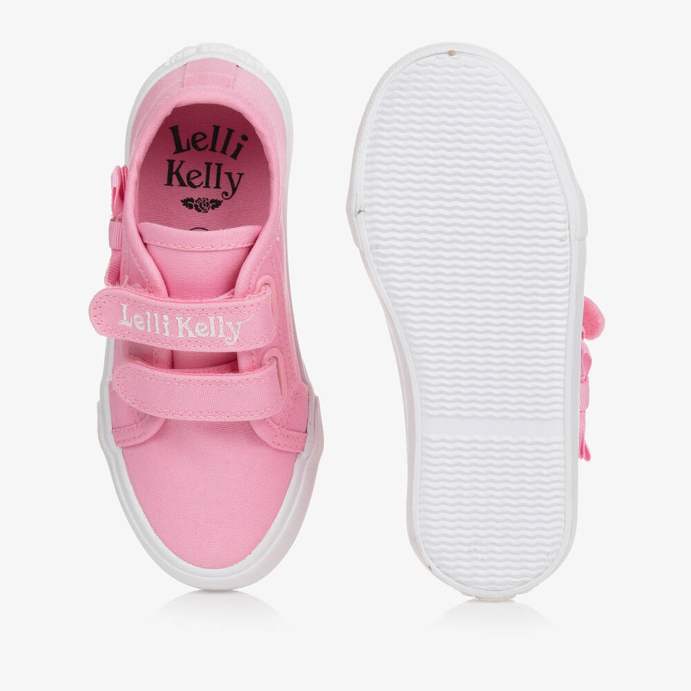 Lelli Kelly-Розовые парусиновые кроссовки с бантиками для девочек | Childrensalon Outlet