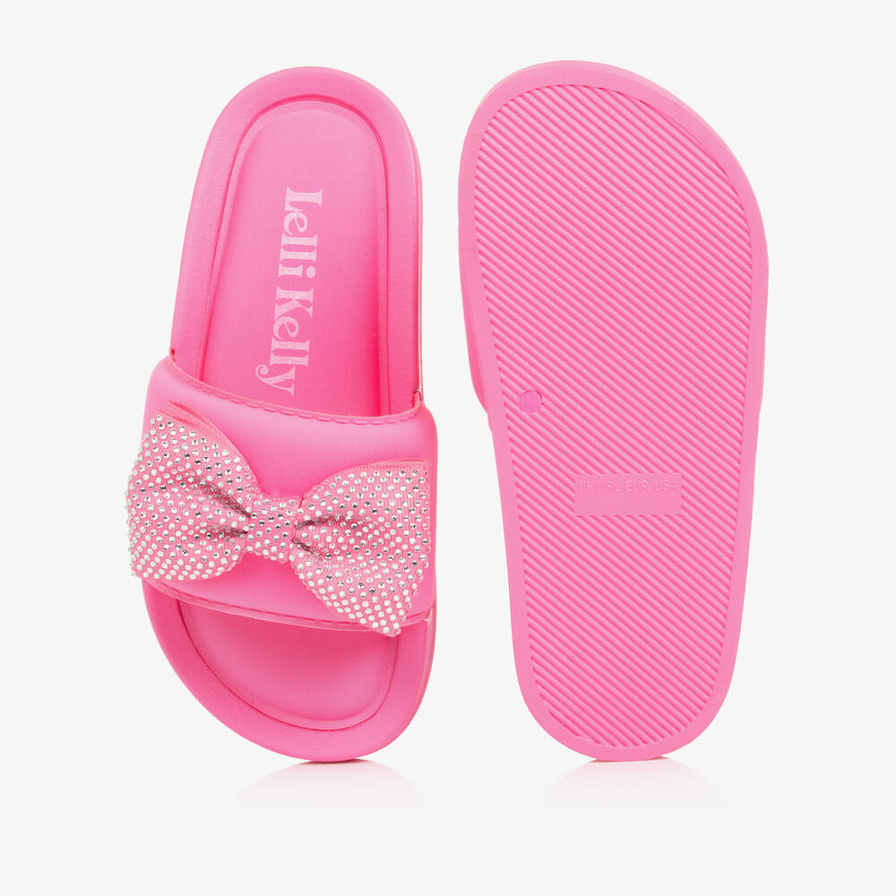 Lelli Kelly-شبشب بفيونكة مزين بديامونتي لون زهري | Childrensalon Outlet