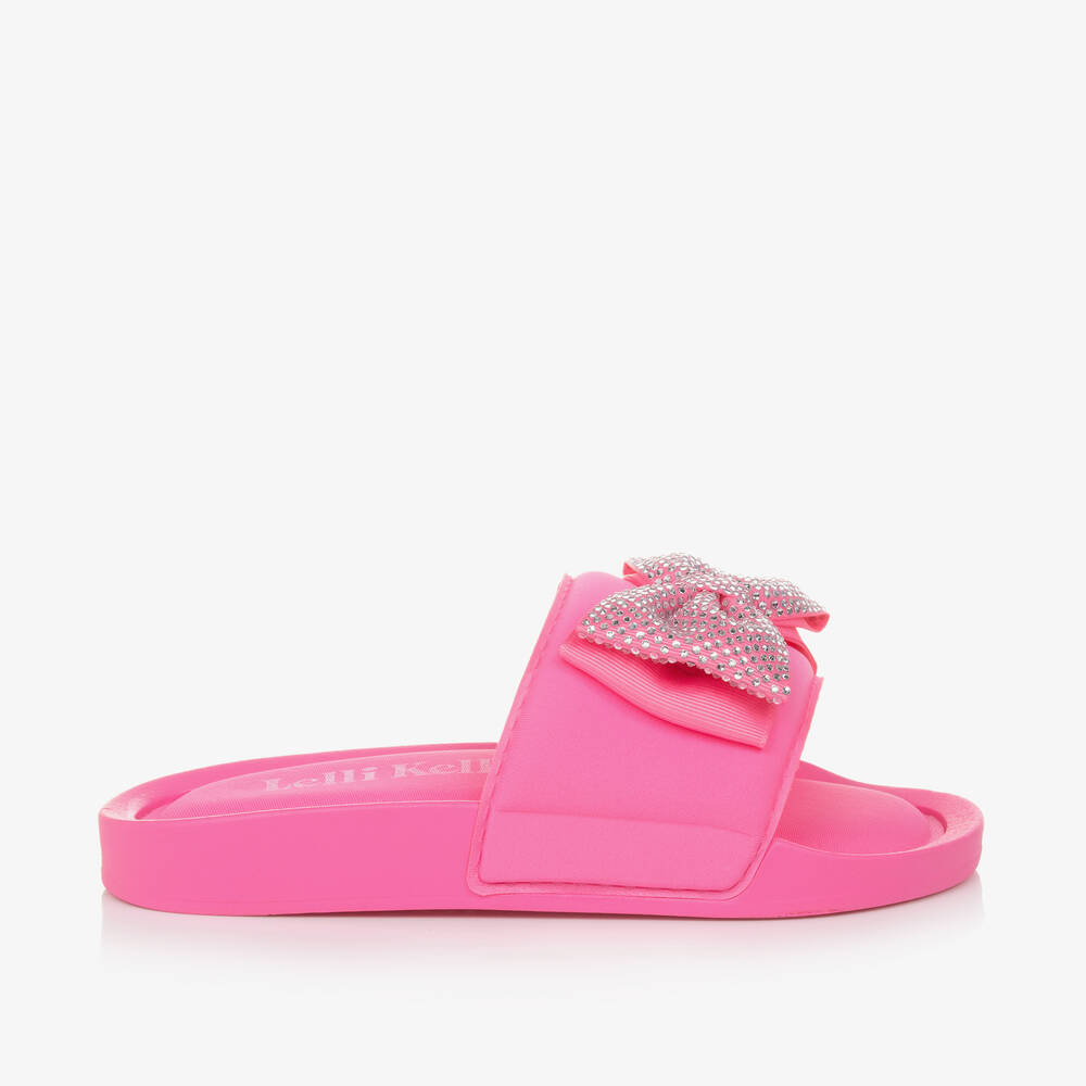 Lelli Kelly-شبشب بفيونكة مزين بديامونتي لون زهري | Childrensalon Outlet