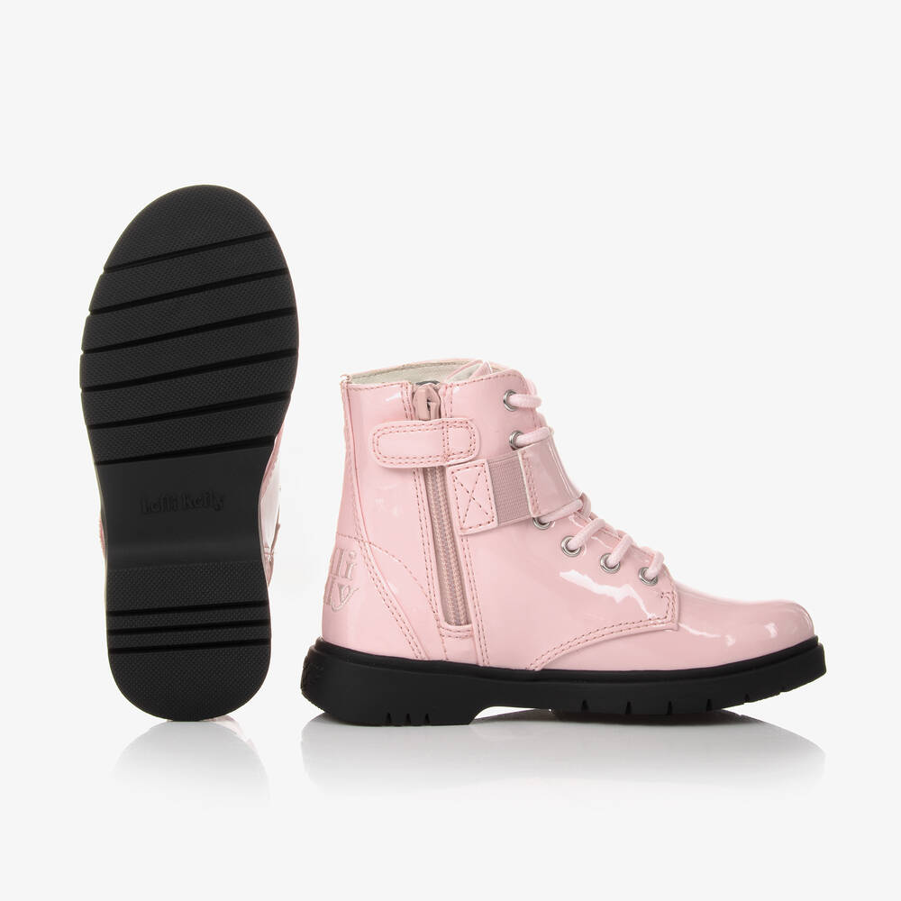 Lelli Kelly-بوت جلد صناعي لامع لون زهري للبنات | Childrensalon Outlet