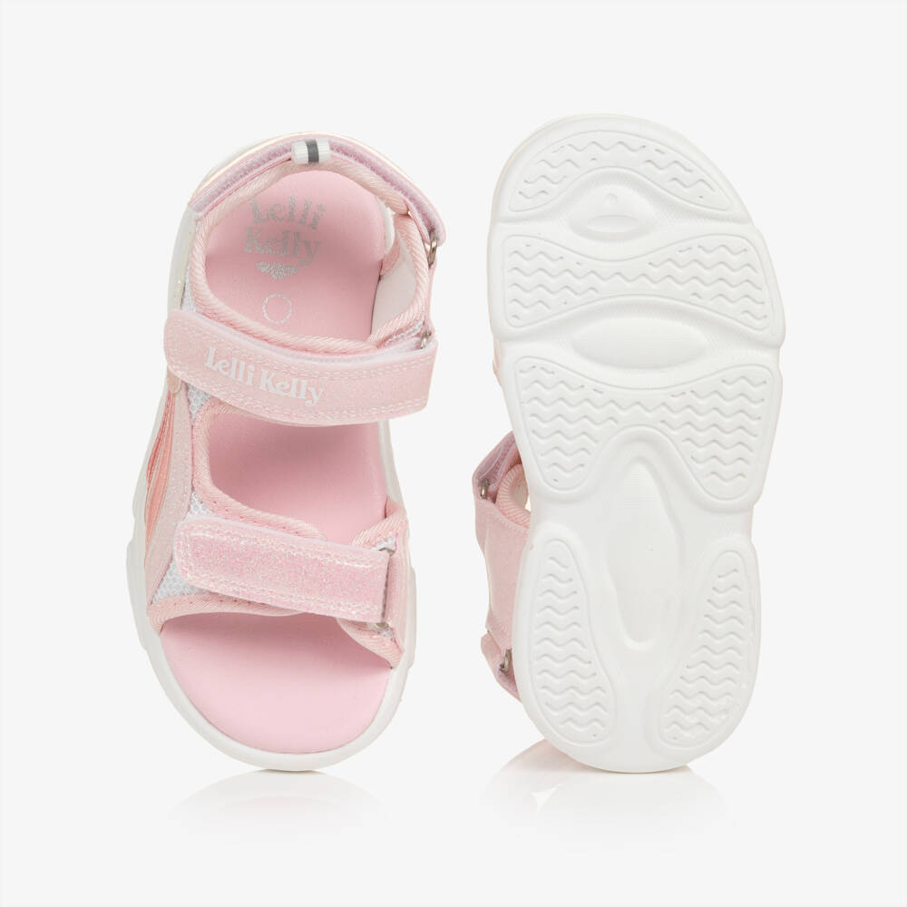 Lelli Kelly-Girls Pink Heart Glow Sandals | Childrensalon Outlet