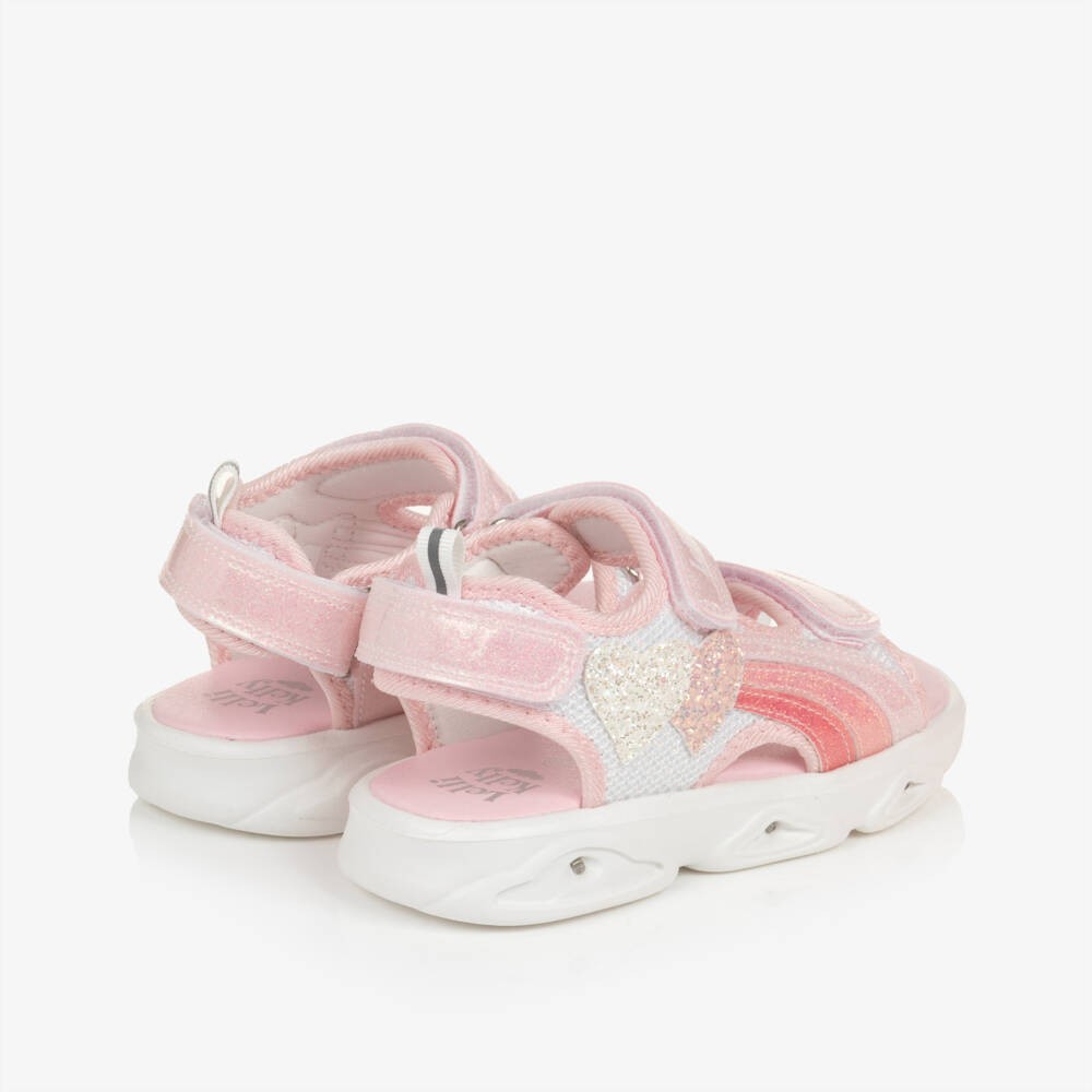 Lelli Kelly-Girls Pink Heart Glow Sandals | Childrensalon Outlet