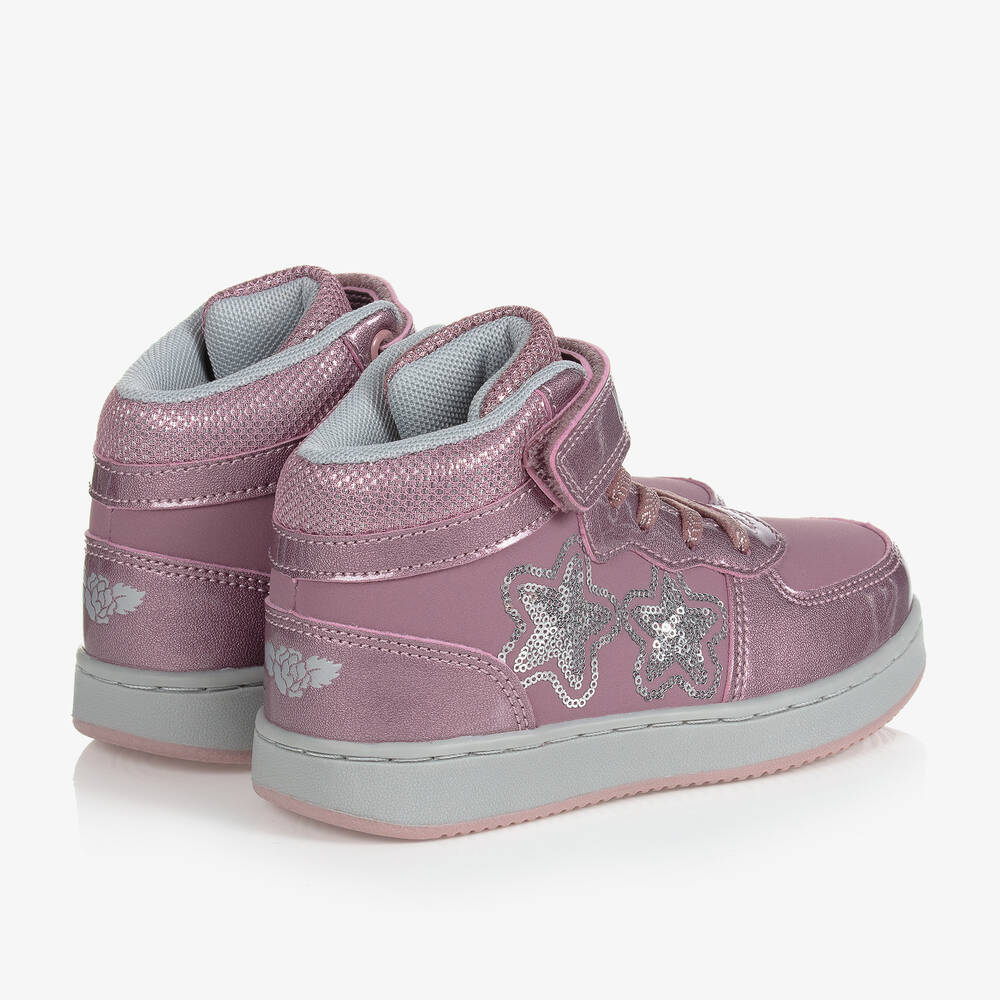 Lelli Kelly Girls Pink High Top Trainers