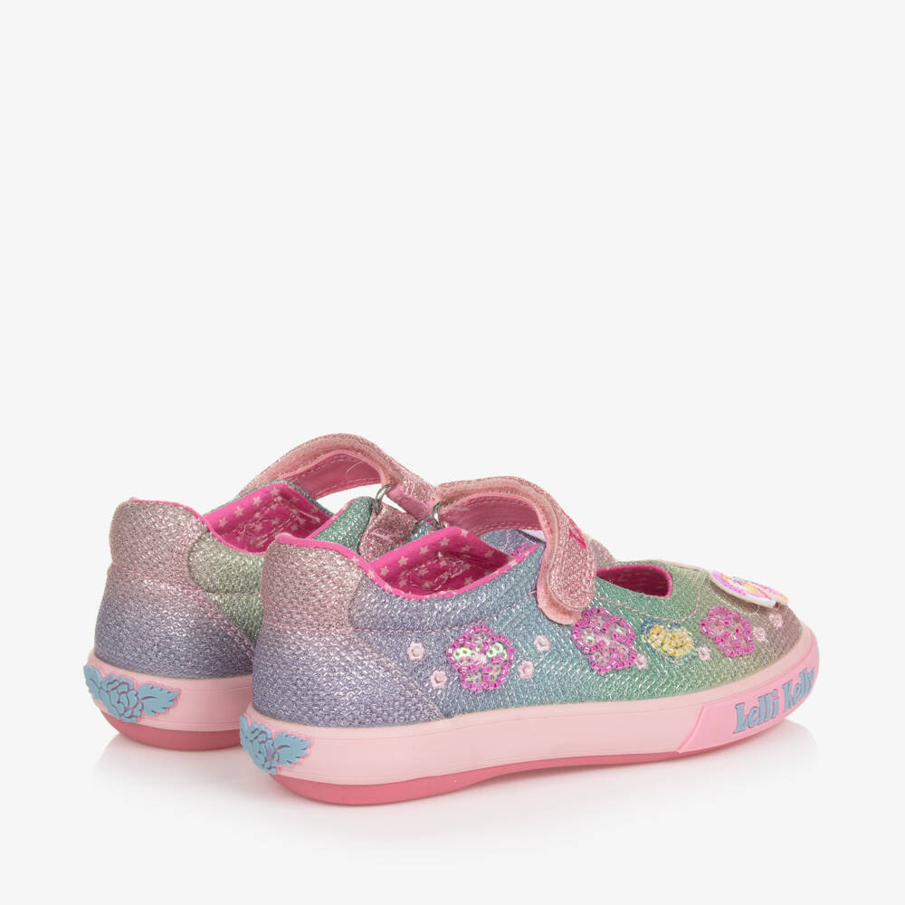 Lelli Kelly-Girls Pink Ombré Hand-Beaded Bar Shoes | Childrensalon Outlet
