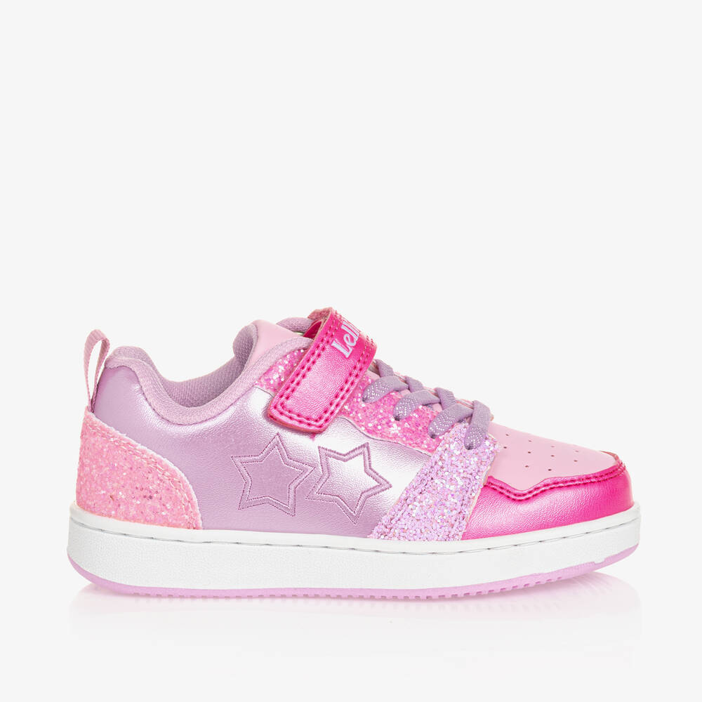 Lelli Kelly-Girls Pink & Purple Star Velcro Trainers | Childrensalon Outlet