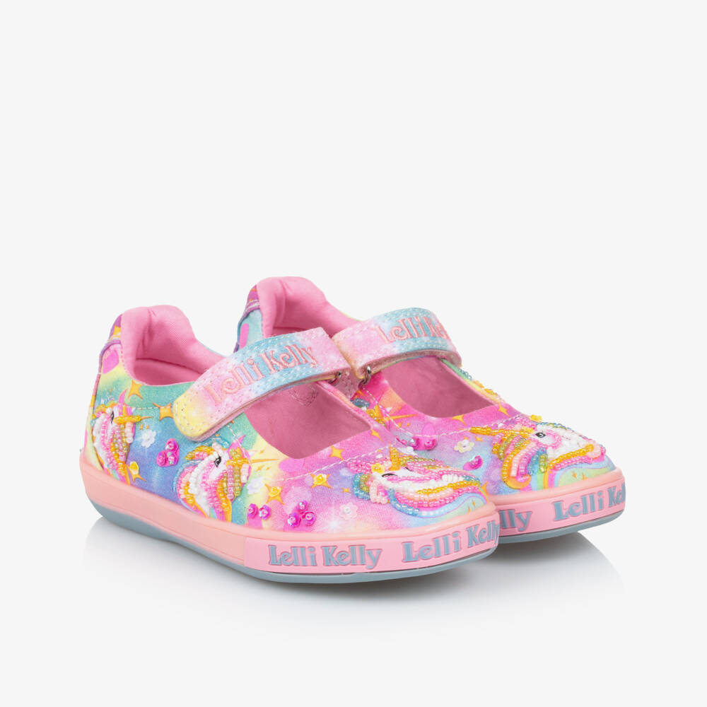 Lelli Kelly-Girls Pink Unicorn Shoes | Childrensalon Outlet