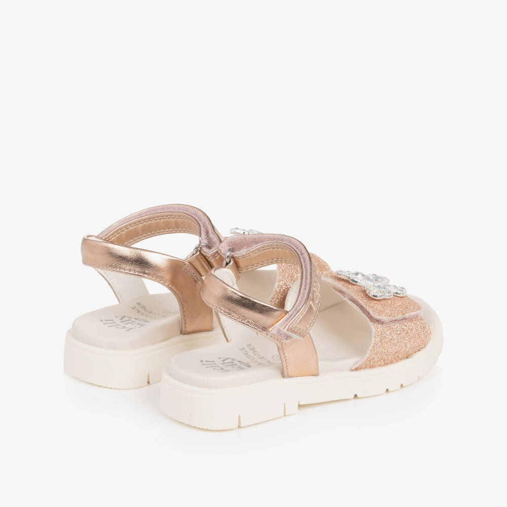 Lelli Kelly-Girls Shimmering Gold Butterfly Sandals | Childrensalon Outlet