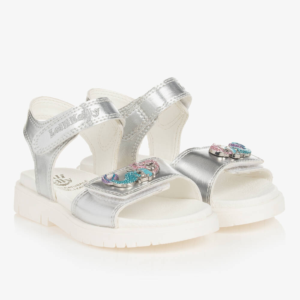 Kids shop silver sandals