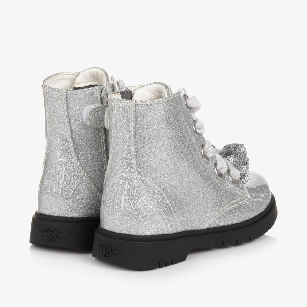 Girls silver hotsell glitter boots