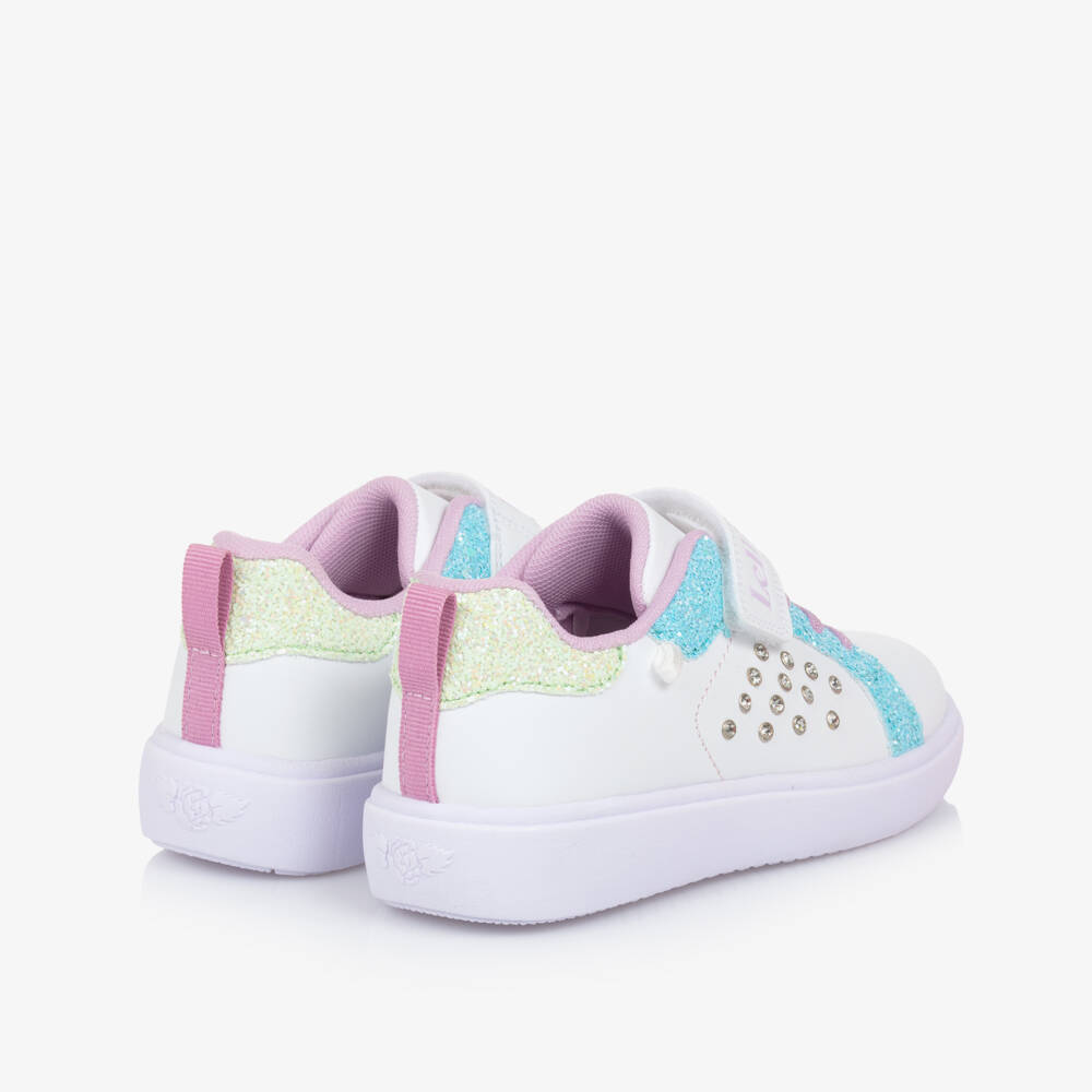 Lelli Kelly-Girls Sparkle White Strap Sneakers | Childrensalon Outlet