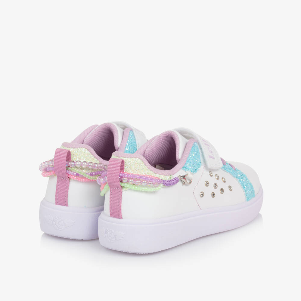 Lelli Kelly-Girls Sparkle White Strap Sneakers | Childrensalon Outlet