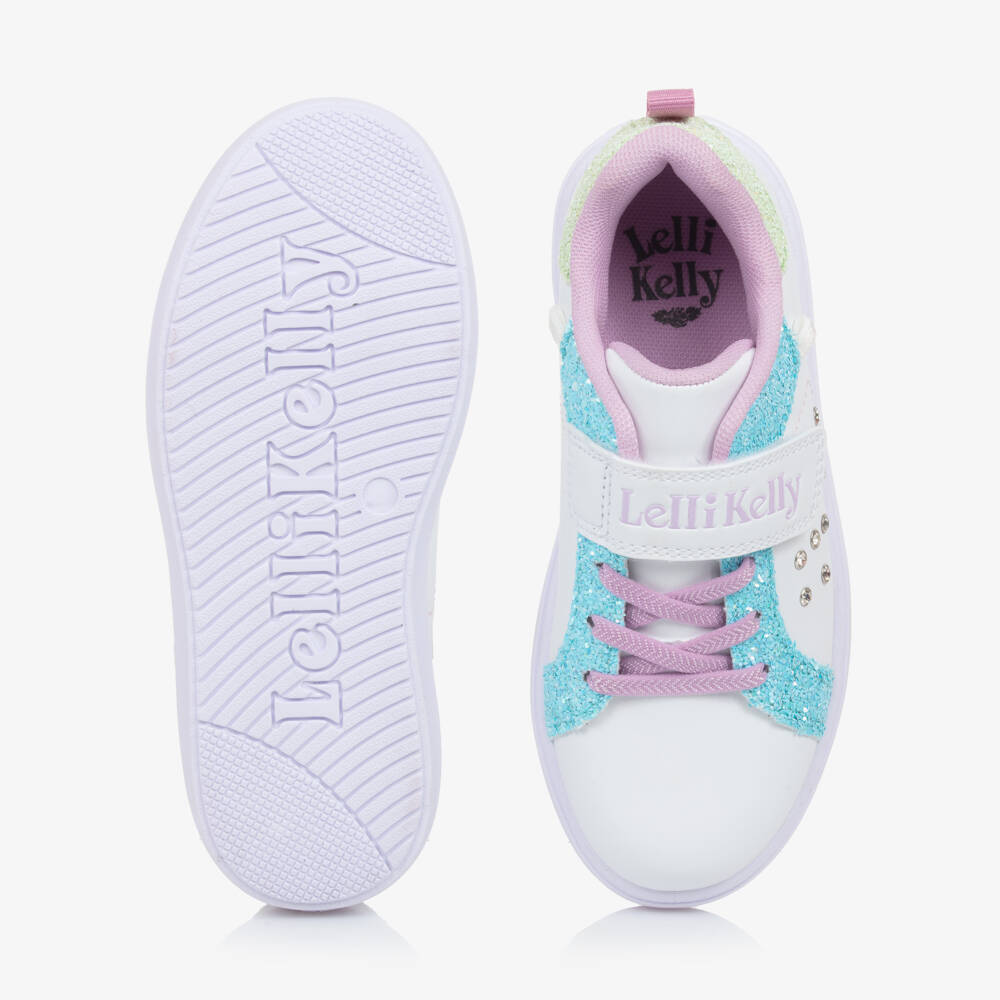 Lelli Kelly-Girls Sparkle White Strap Sneakers | Childrensalon Outlet