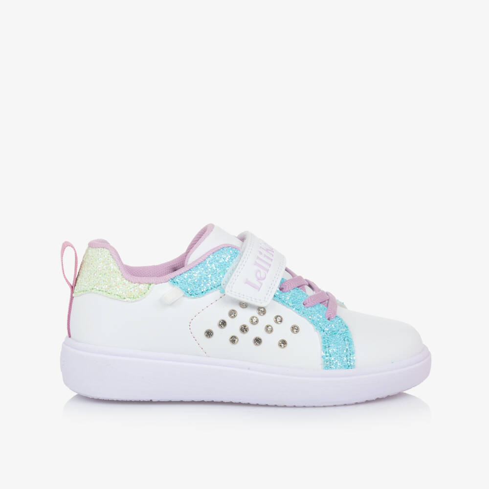 Lelli Kelly-Girls Sparkle White Strap Sneakers | Childrensalon Outlet