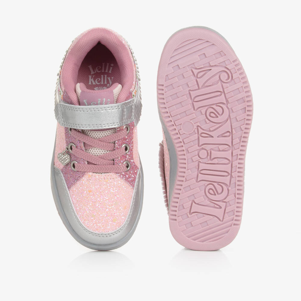 Lelli Kelly-Girls Sparkling Pink Fringed Sneakers | Childrensalon Outlet