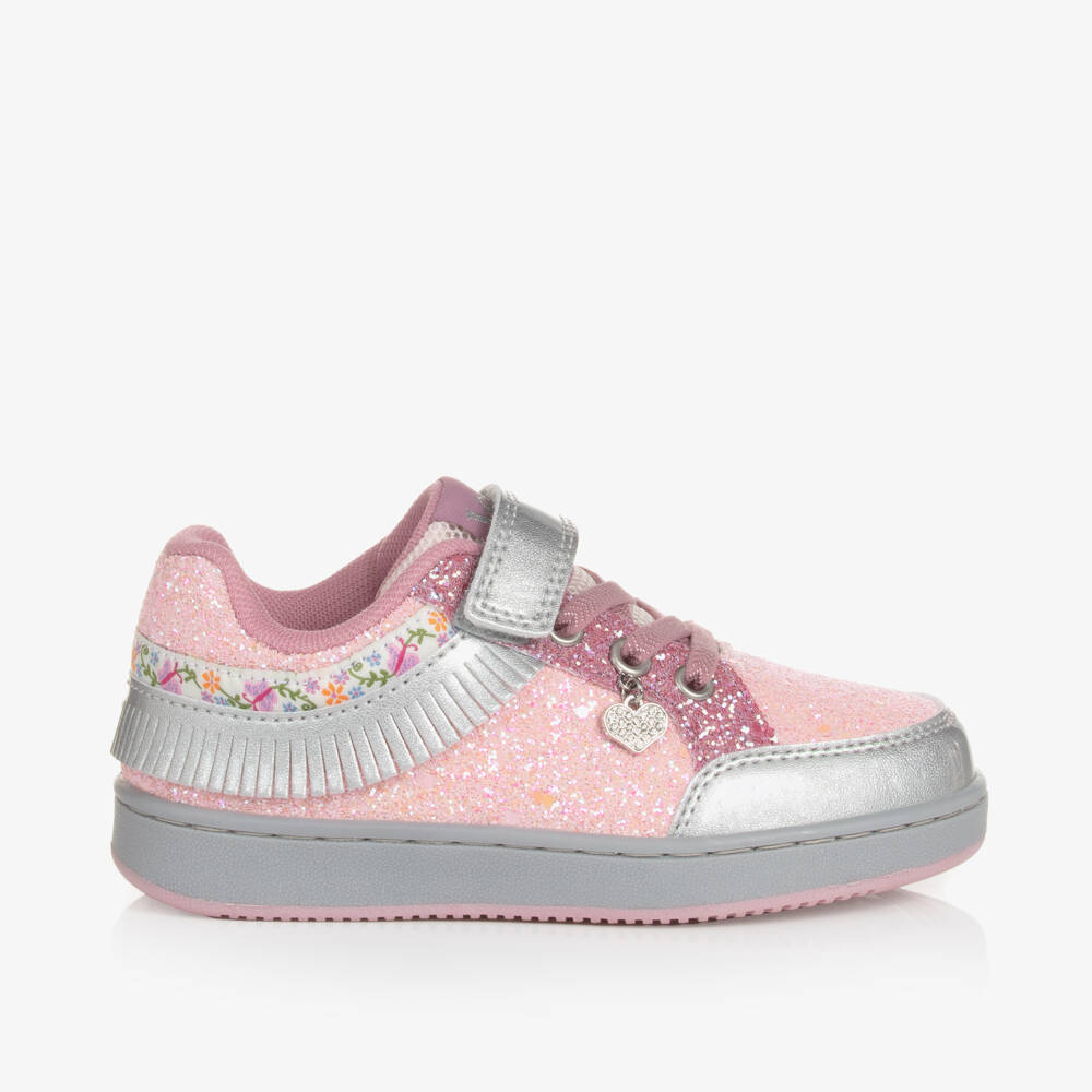 Lelli Kelly-Girls Sparkling Pink Fringed Sneakers | Childrensalon Outlet
