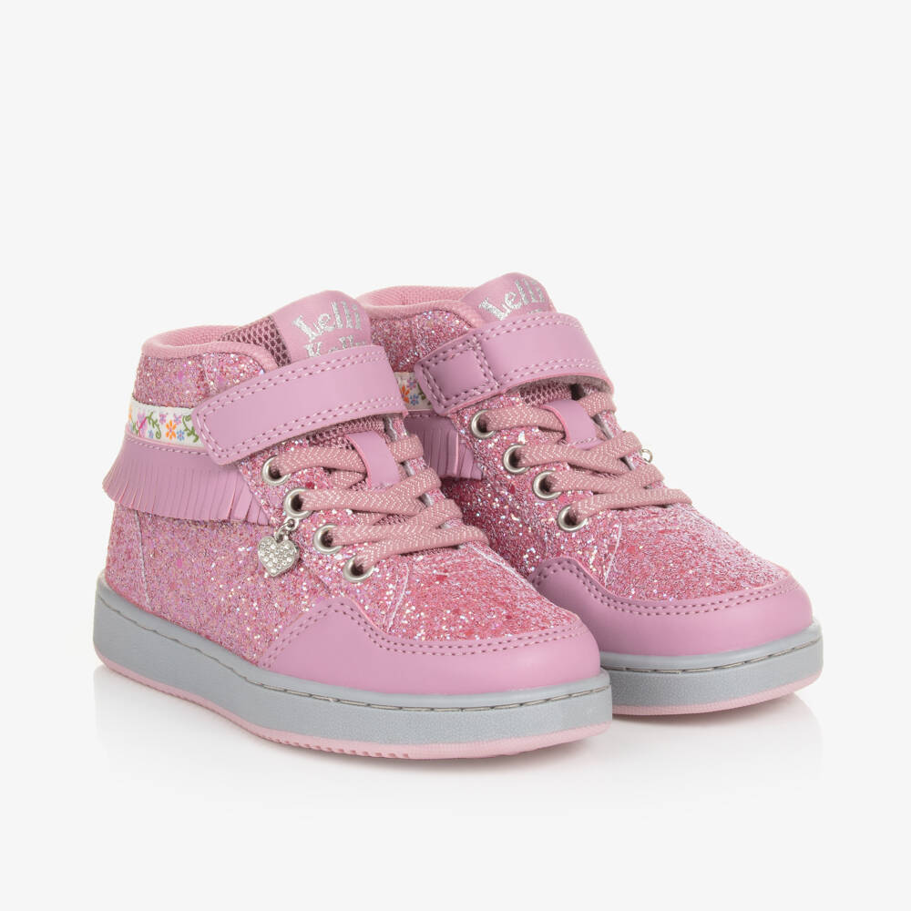 Lelli Kelly-Girls Sparkling Pink High-Tops | Childrensalon Outlet