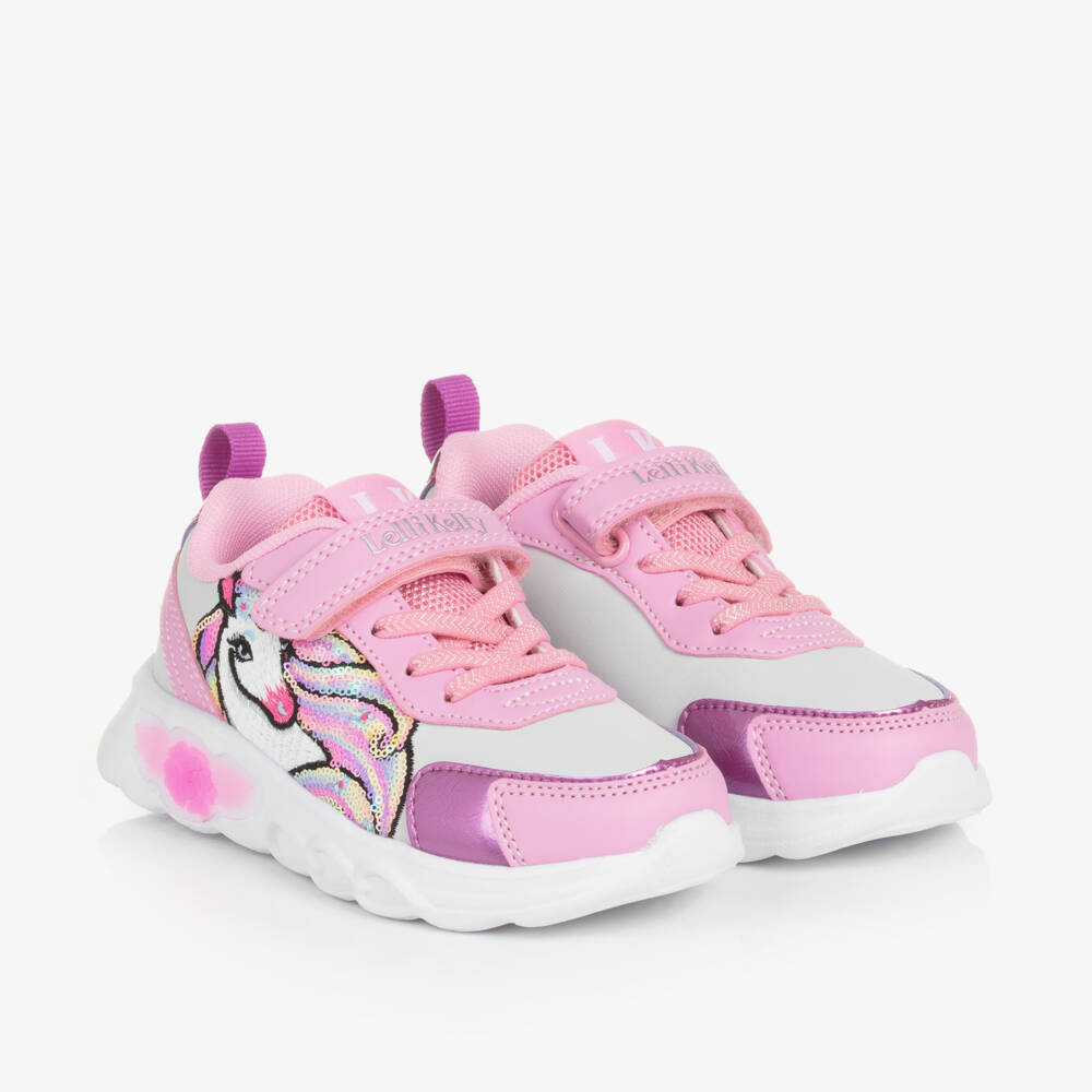 Lelli Kelly-Girls Sparkling Unicorn LED Sneakers | Childrensalon Outlet