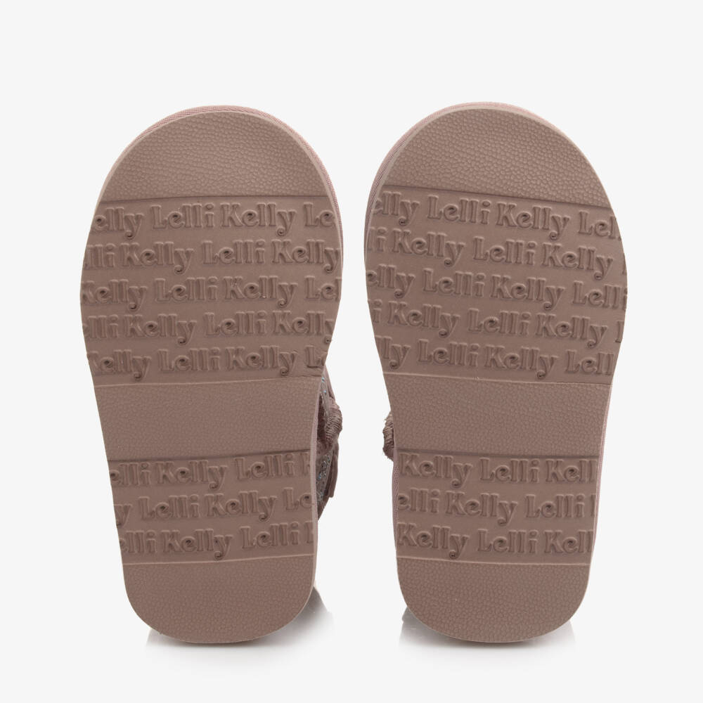 ليلي كيلي-أحذية بنات من الشامواه بتصميم قلب لامع | Childrensalon Outlet