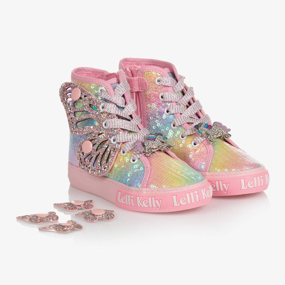 Lelli Kelly - Girls Unicorn Wings High-Top Trainers | Childrensalon