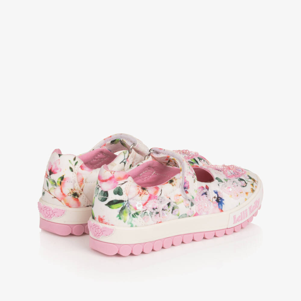 Lelli Kelly-Girls' White Flower Decorated Shoes | Childrensalon Outlet