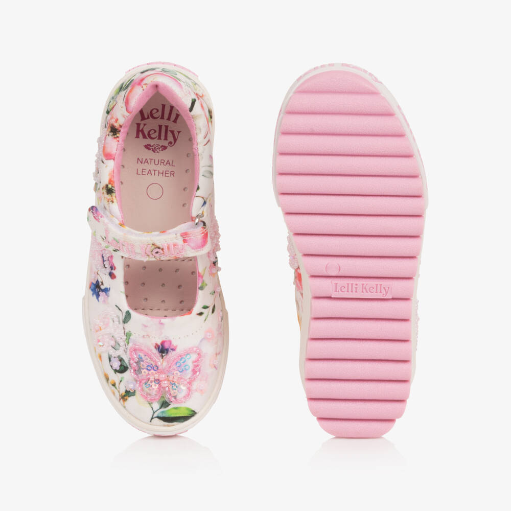 Lelli Kelly-Girls' White Flower Decorated Shoes | Childrensalon Outlet
