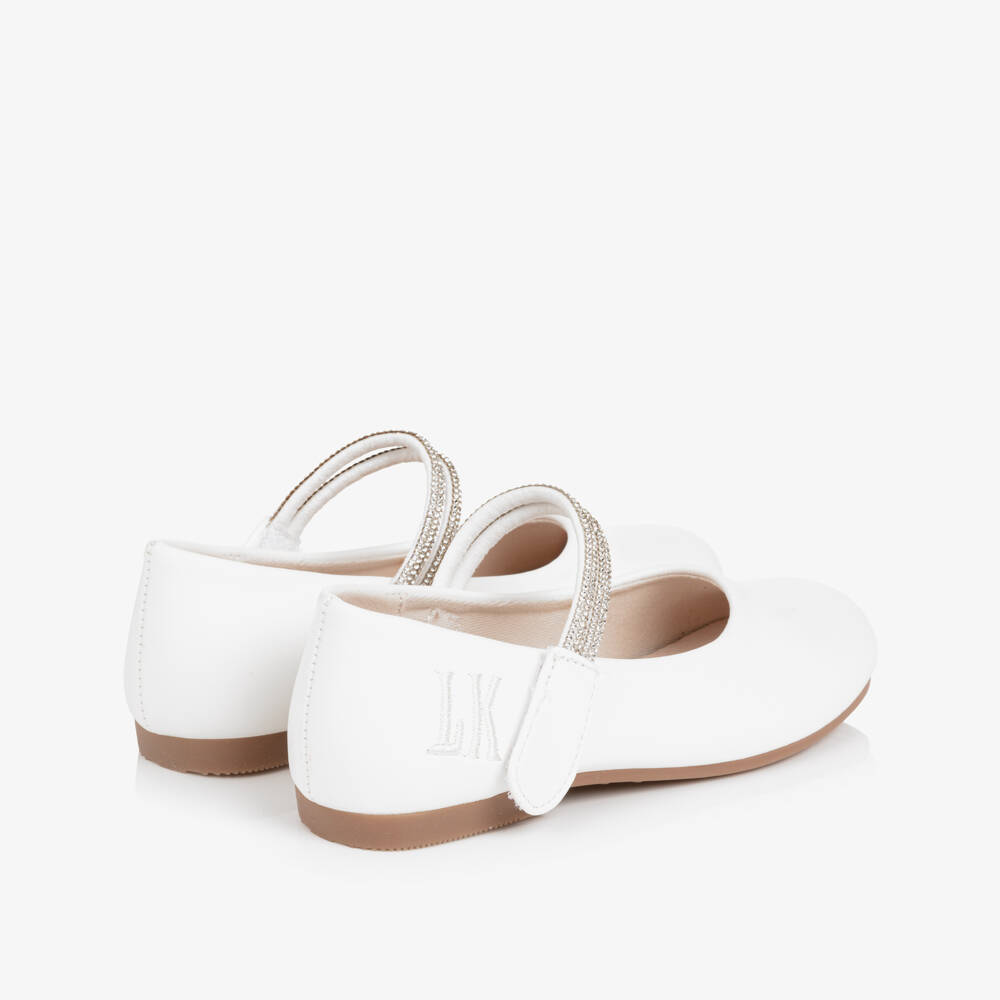 Lelli Kelly-Girls' White Glitter Bar Shoes | Childrensalon Outlet