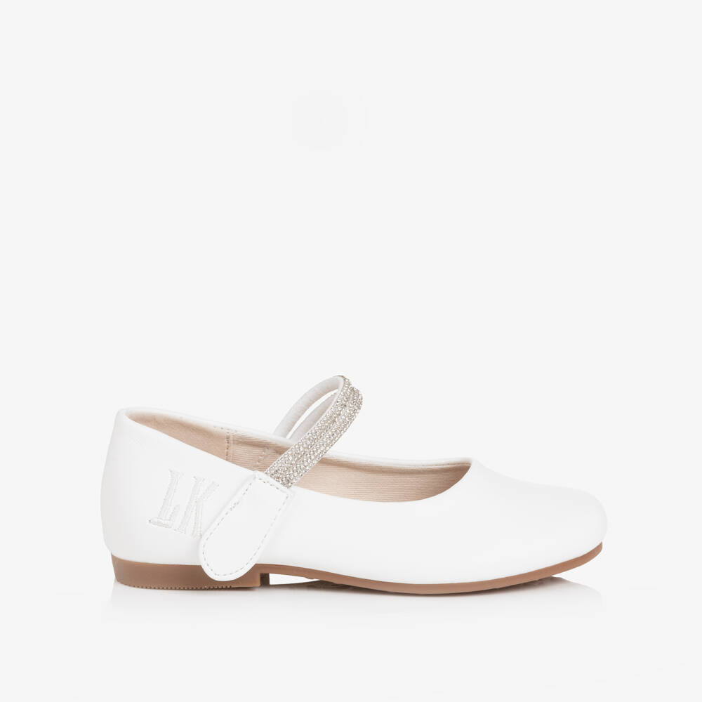 Lelli Kelly-Girls' White Glitter Bar Shoes | Childrensalon Outlet