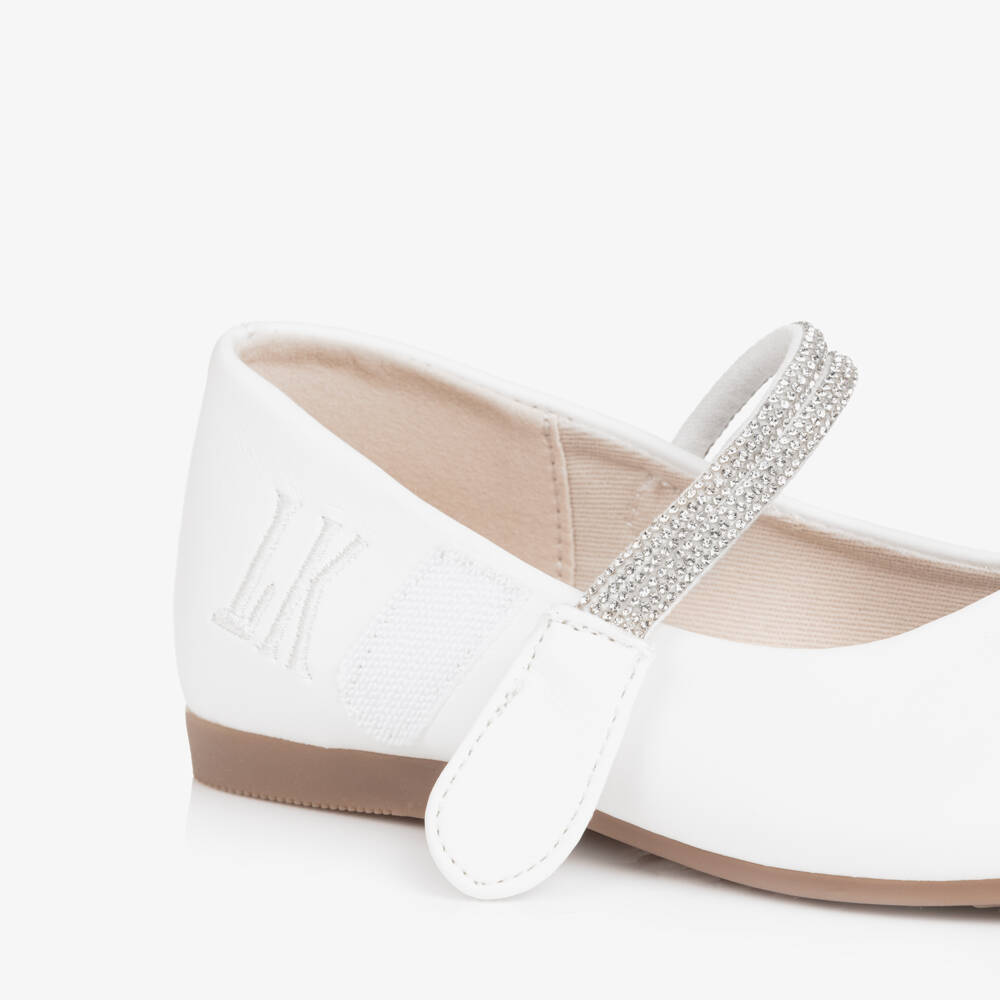 Lelli Kelly-Girls' White Glitter Bar Shoes | Childrensalon Outlet