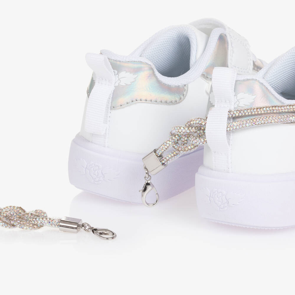 Lelli Kelly-Girls White & Silver Bracelet Trainers | Childrensalon Outlet