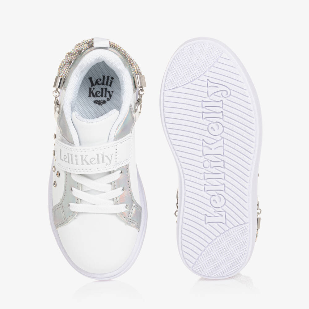 Lelli Kelly-Girls White & Silver Bracelet Trainers | Childrensalon Outlet