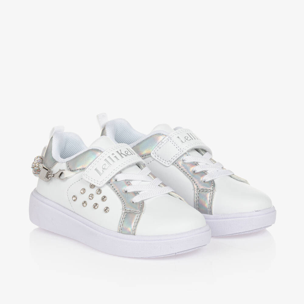 Lelli Kelly-Girls White & Silver Bracelet Trainers | Childrensalon Outlet