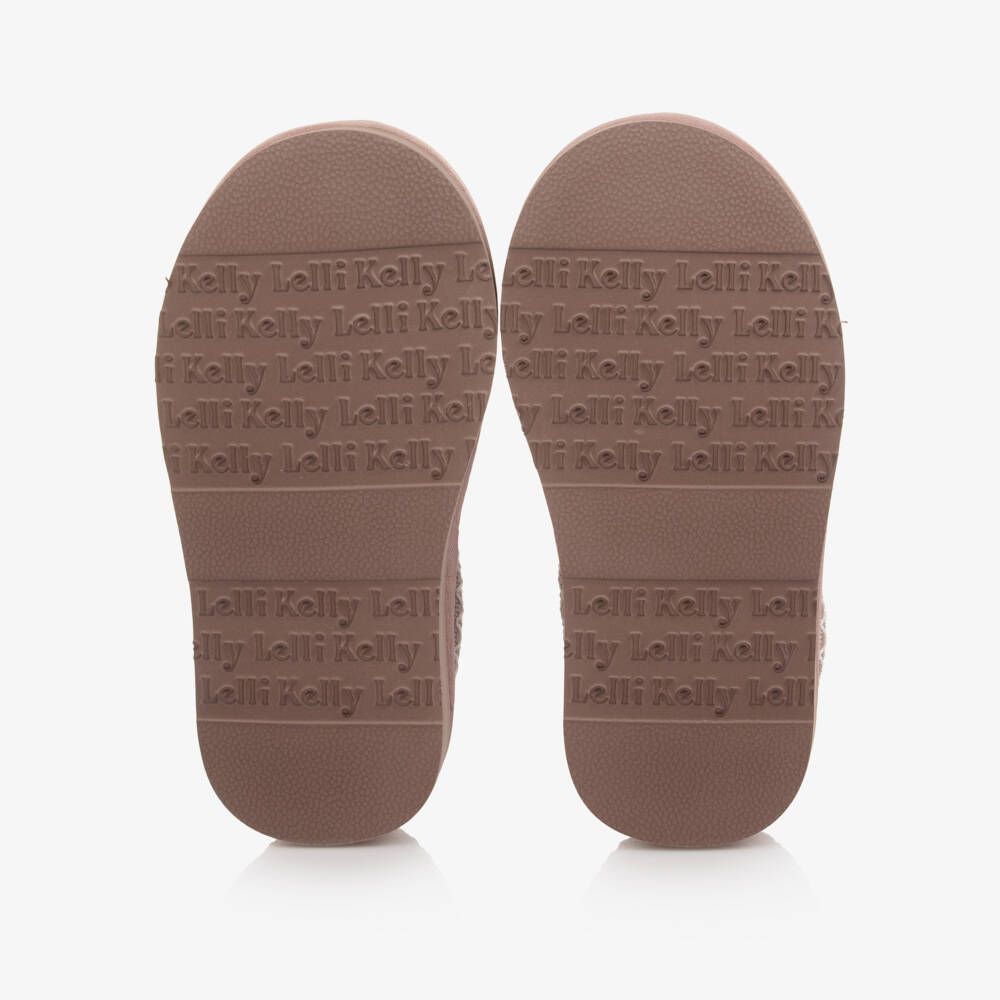 Lelli Kelly-Pink Aztec Slippers | Childrensalon Outlet