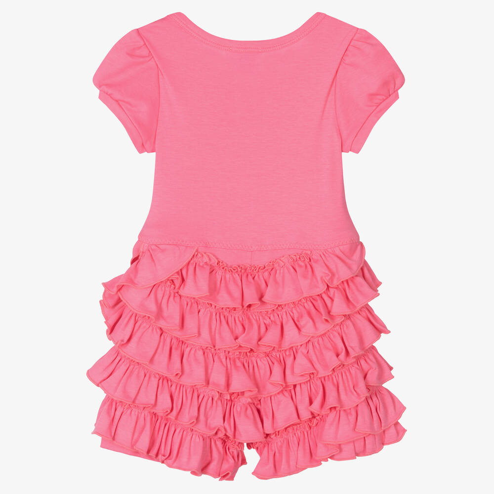 Lemon Loves Layette-Baby Girls Bright Pink Cotton Shortie | Childrensalon Outlet