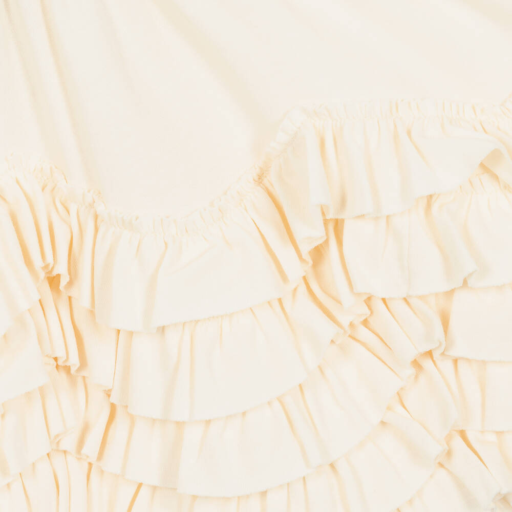 ليمون لافز لاييت-فستان كشكش قطن بيما لون عاجي للمولودات | Childrensalon Outlet