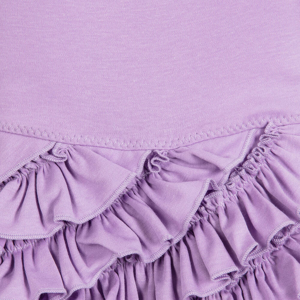 Lemon Loves Layette-Baby Girls Lilac Pima Cotton Shortie  | Childrensalon Outlet