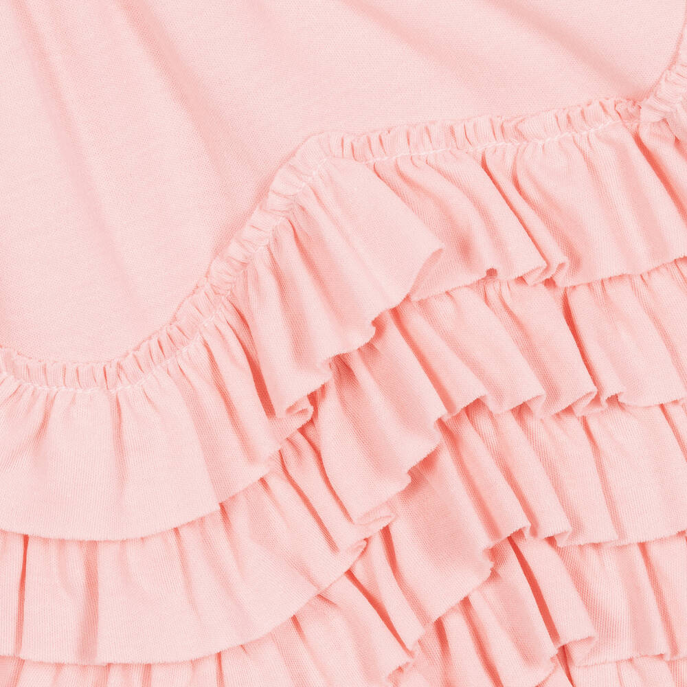 ليمون لافز لاييت-فستان كشكش قطن بيما لون زهري للمولودات | Childrensalon Outlet