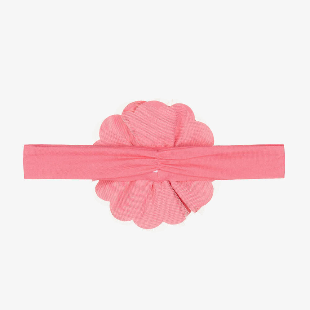 Lemon Loves Layette-Розовая повязка на голову из хлопка пима для малышек | Childrensalon Outlet