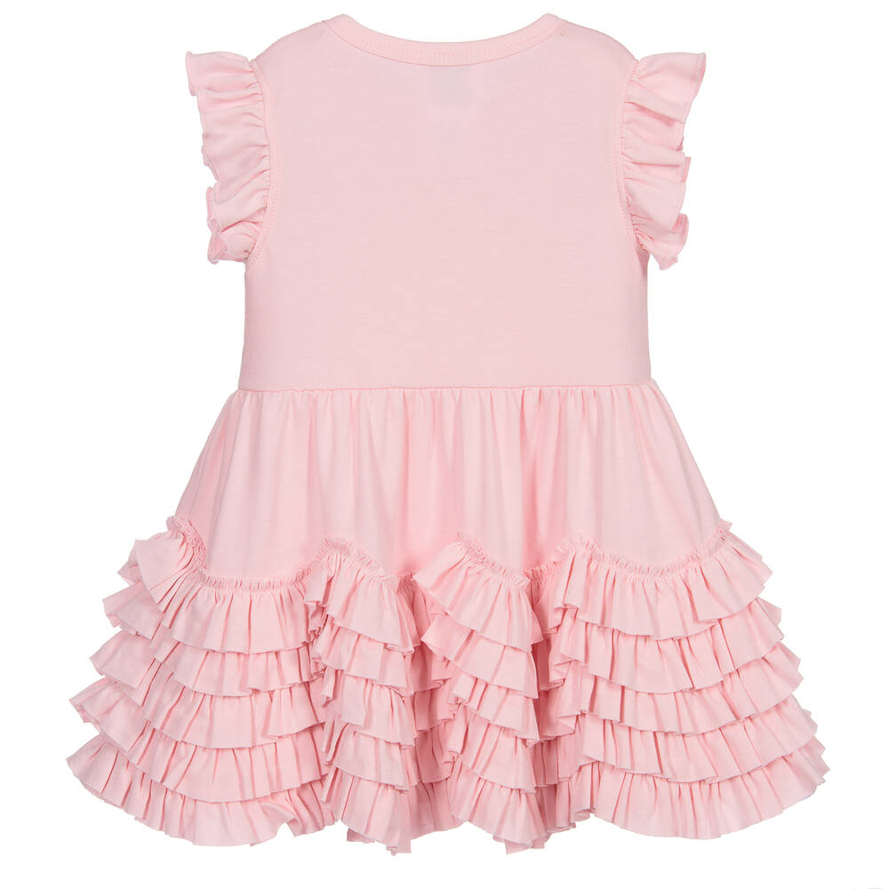 Lemon Loves Layette Baby Girls Pink Ruffle Dress Childrensalon Outlet