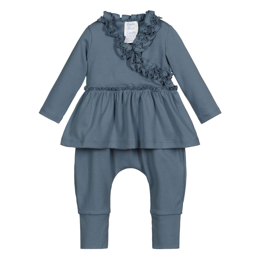 Lemon Loves Layette-Синий комплект для девочек | Childrensalon Outlet