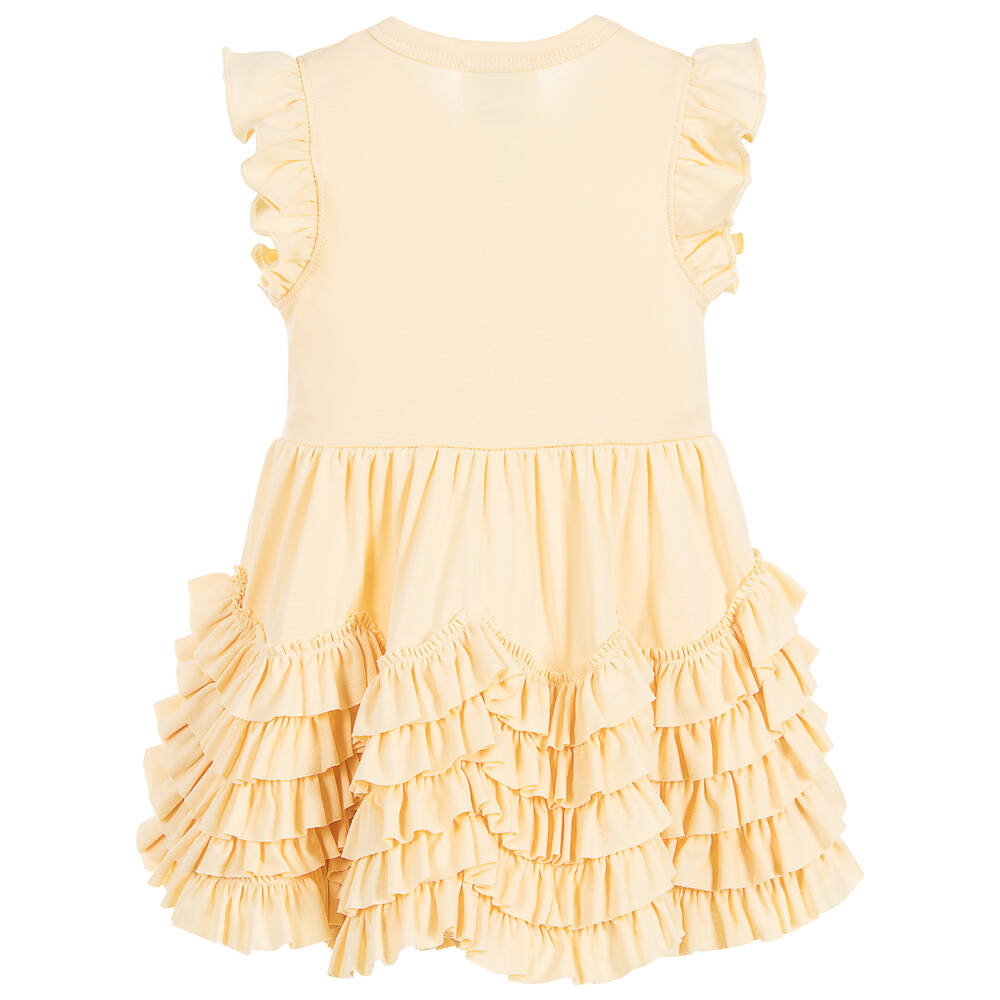 Lemon Loves Layette-فستان قطن بيما لون أصفر للرضيعات | Childrensalon Outlet