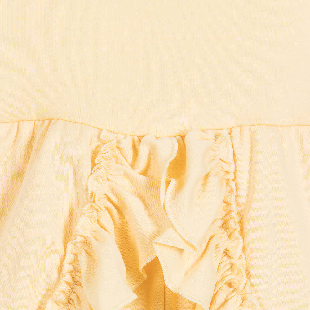 Lemon Loves Layette-Baby Girls Yellow Pima Cotton Shortie | Childrensalon Outlet