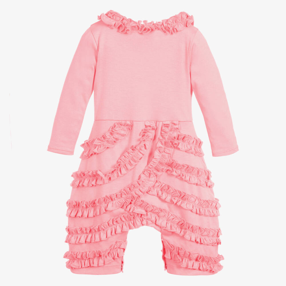 Lemon Loves Layette-Baby Pink Pima Cotton Romper | Childrensalon Outlet
