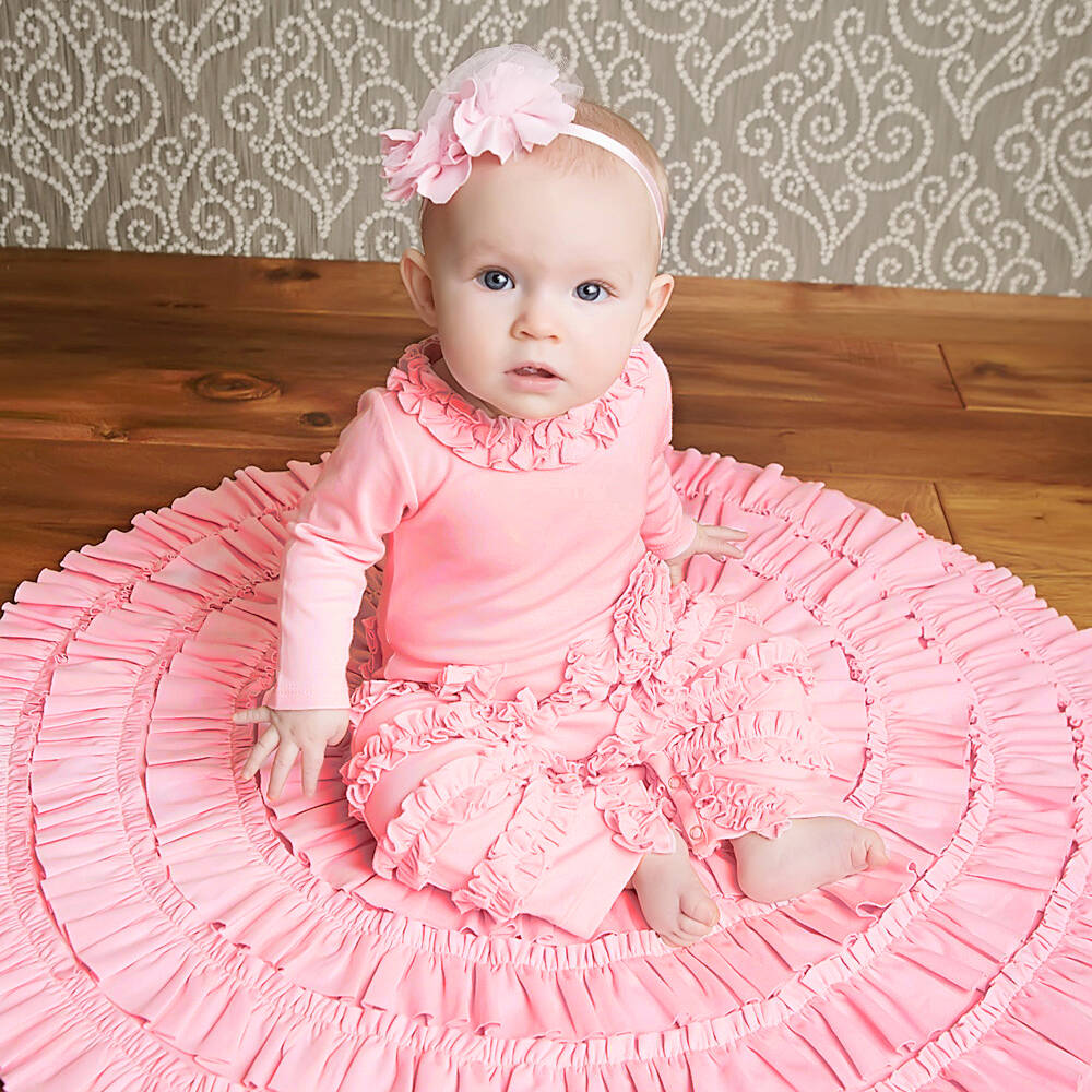 Lemon Loves Layette-Baby Pink Pima Cotton Romper | Childrensalon Outlet
