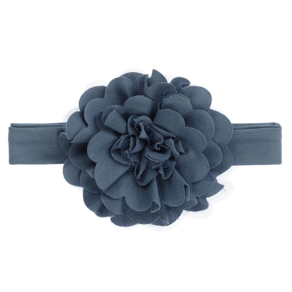 Lemon Loves Layette-Blue Lily Pad Headband | Childrensalon Outlet