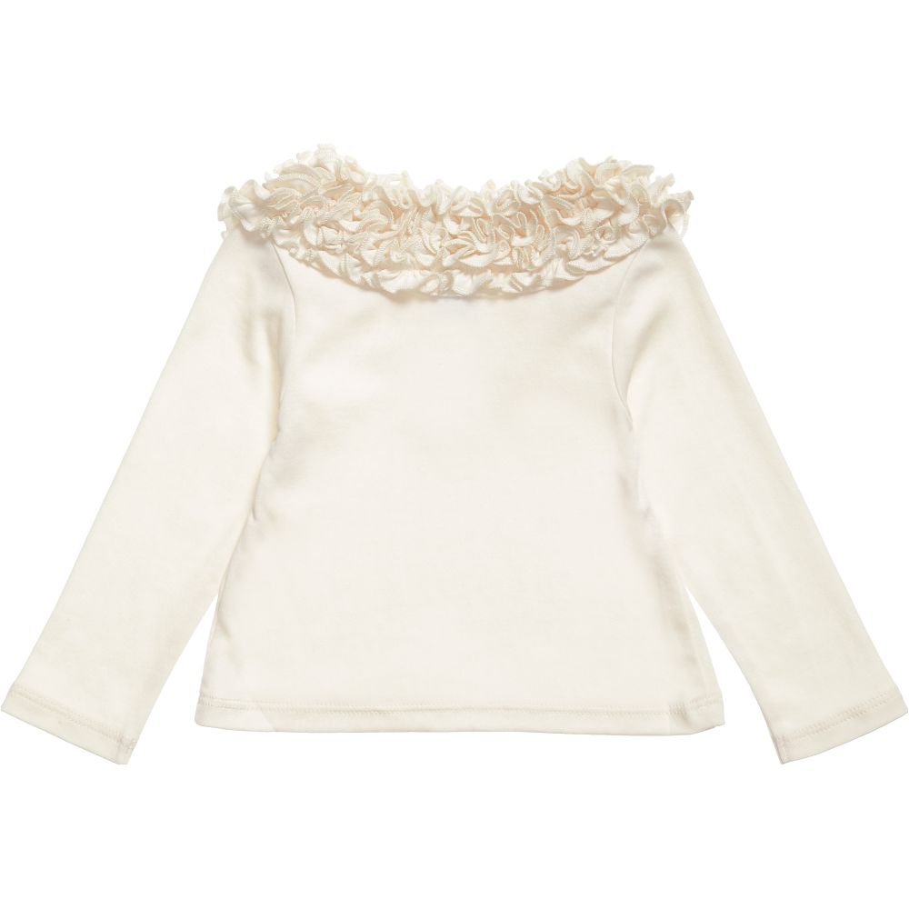 Lemon Loves Layette-Girls Ivory 'Coco Tee' Top | Childrensalon Outlet